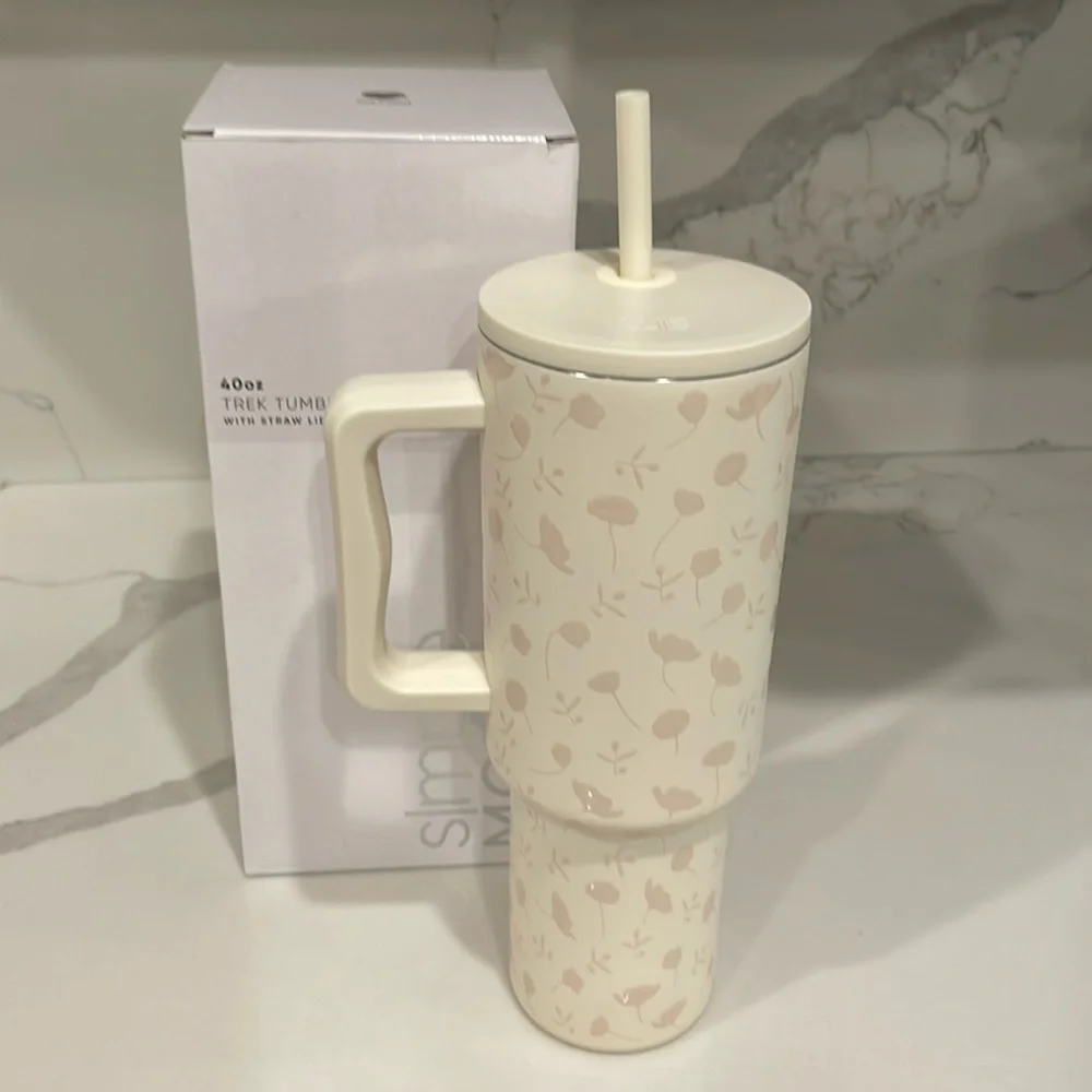 Simple Modern - WHIMSICAL FLORAL 40oz Trek Tumbler - Rare Limited Edition - NWT!